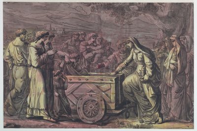 ルシウス・アルビニウスがウェスタの処女を救出 作： Antonio Giuseppe Basoli
