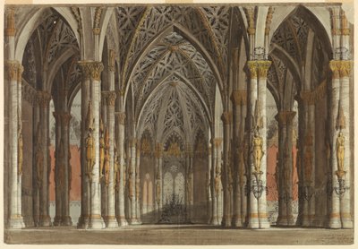舞台美術：ゴシックホール 作： Antonio Giuseppe Basoli