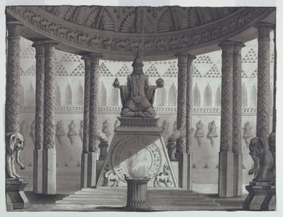 舞台美術、東方神殿 作： Antonio Giuseppe Basoli