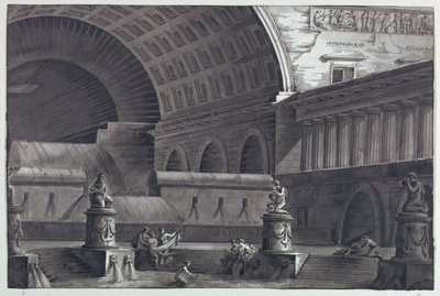 舞台美術、ローマ浴場 作： Antonio Giuseppe Basoli