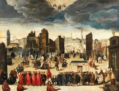 1611 年 10 月 23 日、サンタ マリア大聖堂の奉献を祝う行列。 作： Antonio Gregori