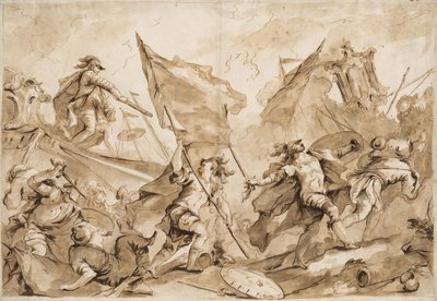 ジャコポ・マルチェロはガリポリの攻撃を指揮しています 作： Antonio Guardi