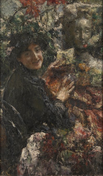 アウレリア、c。 1906 作： Antonio Mancini