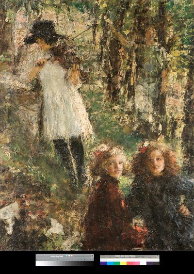 Les reflets（反射） Antonio Mancini（1852-1930）の絵画 1920年 個人蔵 作： Antonio Mancini