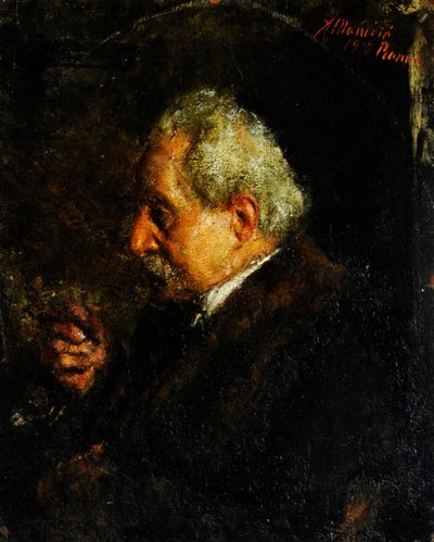 作家の父の肖像 作： Antonio Mancini