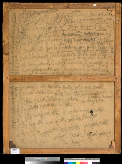 リフレクションズ（裏・背面） アントニオ・マンチーニ（1852-1930）の絵画 1920年 個人蔵 作： Antonio Mancini