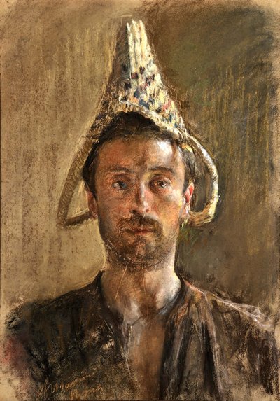 自画像、1880年。 作： Antonio Mancini