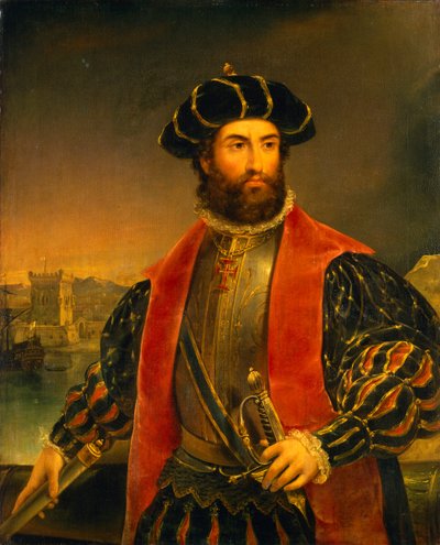 ヴァスコ・ダ・ガマ（1460年頃～1524年） 作： Antonio Manuel da Fonseca