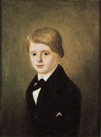 若き日のEmilio CASTELAR（1832-1899）の肖像 作： Antonio María Esquivel y Suárez de Urbina
