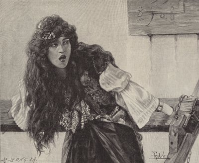The Slanderer (エングレービング) 作： Antonio Maria Fabres y Costa