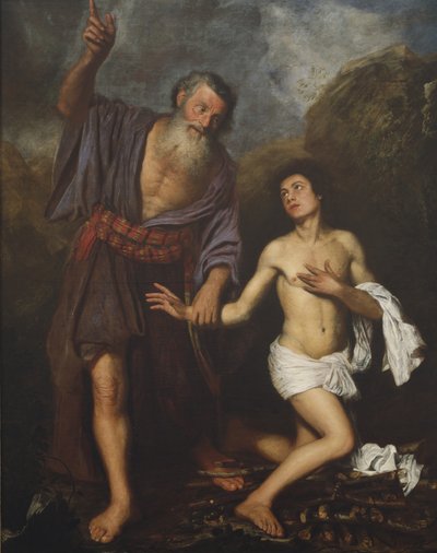 アイザックの犠牲、1659年頃（キャンバスに油彩） 作： Antonio Pereda y Salgado