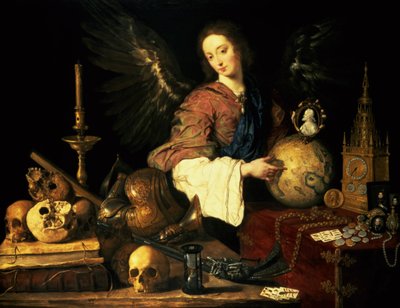 バニティ、c.1634 作： Antonio Pereda y Salgado