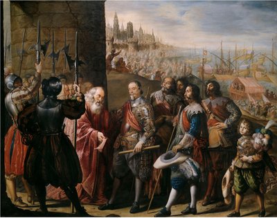 第 2 代サンタ クルス侯爵によるジェノヴァのレリーフ、1634 ～ 1635 年。 作： Antonio Pereda y Salgado de