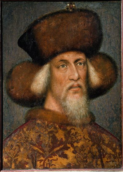 神聖な帝国のシギスムント1世の肖像 作： Antonio Pisanello