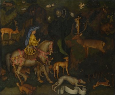 聖ユースタスのビジョンc。 1440 作： Antonio Pisanello