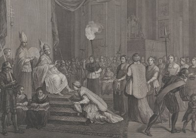 教皇ピウス 6 世の戴冠式、1801 年。 作： Antonio Poggioli