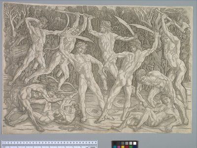 ヌードの戦い、1475年頃 作： Antonio Pollaiuolo