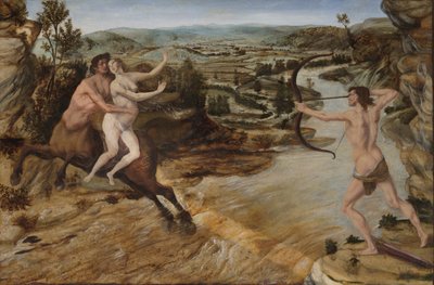 ヘラクレスとデーイアネイラ、c.1475-80（パネルの油をキャンバスに移した） 作： Antonio Pollaiuolo
