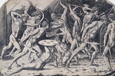 ヘラクレスと巨人、1475-80年頃 作： Antonio Pollaiuolo
