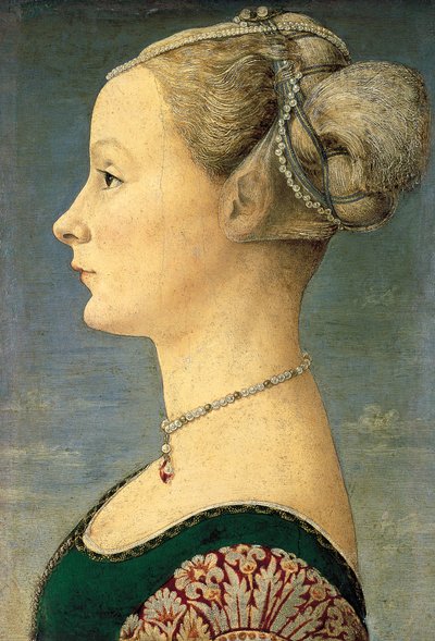 若い女性の肖像 作： Antonio Pollaiuolo