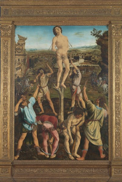 聖セバスチャンの殉教、1475 作： Antonio Pollaiuolo
