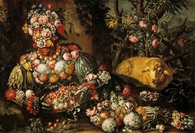 四季：春、1685年から1695年の間。 作： Antonio Rasio