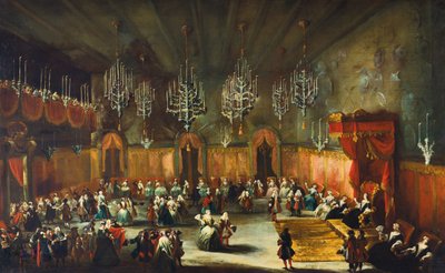 アンナマリアルイサデメディチを称えるボール、プファルツのエレクトレス、ca。 1718〜1719年。 作： Antonio Stom