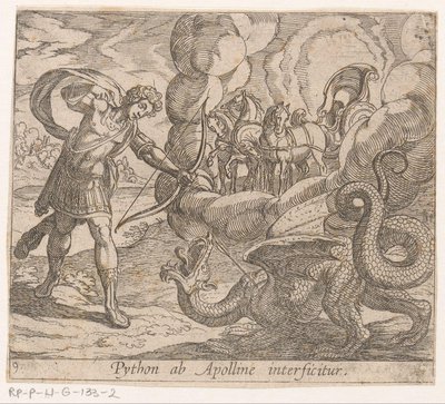 アポロ・ドゥーズ・パイソン Python はアポロによって殺されました (オブジェクトのタイトル) Metamorphoseon または変換 (シリーズ タイトル) Metamorfosen van Ovidius (シリーズタイトル) 作： Antonio Tempesta