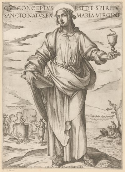 聖ヨハネの 聖母マリアから生まれた聖霊から生まれたのは誰ですか（オブジェクトのタイトル） Christ, Mary en de apostle (シリーズタイトル) 作： Antonio Tempesta