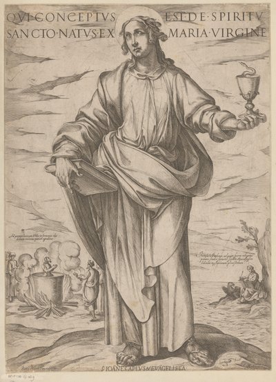 聖ヨハネの 聖母マリアから生まれた聖霊から生まれたのは誰ですか（オブジェクトのタイトル） Christ, Mary en de apostle (シリーズタイトル) 作： Antonio Tempesta