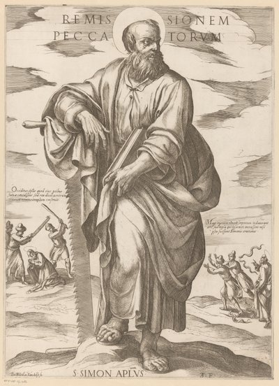 聖シモンの 罪の赦し (オブジェクトのタイトル) Christ, Mary en de apostle (シリーズタイトル) 作： Antonio Tempesta