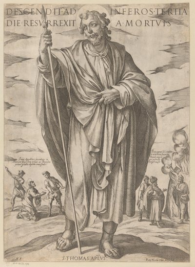 セントトーマスの 死からよみがえり三日目に地獄に堕ちた（オブジェクトのタイトル） Christ, Mary en de apostle (シリーズタイトル) 作： Antonio Tempesta