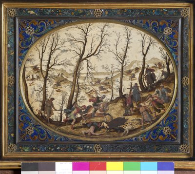 アドニスの死、1620年頃（石に油彩） 作： Antonio Tempesta