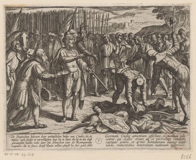 ドイツの特使がユリウス・シビルスを訪問 ローマ人に対するバタヴィア戦争 (シリーズタイトル) Batavorum cum Romanis Bellum (シリーズタイトル) 作： Antonio Tempesta