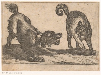 猫と戦う犬 戦う動物（シリーズタイトル） 作： Antonio Tempesta