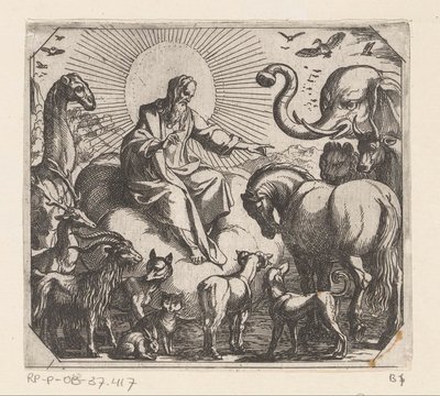 神は土地に動物を創造します The Creation（シリーズタイトル） 作： Antonio Tempesta