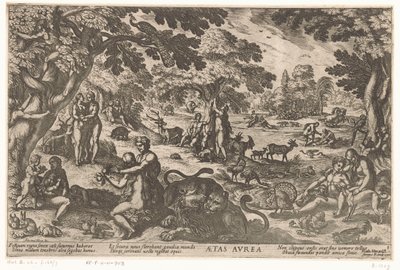 黄金時代 Aetas aurea (オブジェクトのタイトル) 世界の四つの時代 (シリーズタイトル) 作： Antonio Tempesta