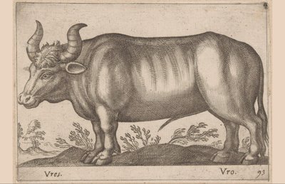 ラウンド Vres/ Vro (オブジェクトのタイトル) 動物と幻の生き物（シリーズタイトル） Nova raccolta de li animali piu curiosi del mondo (シリーズタイトル) 作： Antonio Tempesta