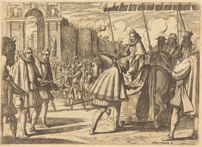 オーストリアのマルガレーテの凱旋入城 作： アントニオ・テンペスタ