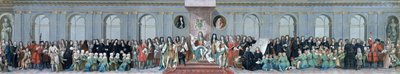 ジェームズ2世（1633-1701）キリスト病院の数学学者を受け入れる 作： Antonio Verrio