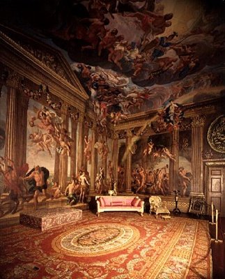 オリンピアの神々、天国の部屋の壁画、1695-96年 作： Antonio Verrio