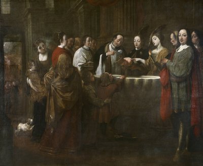 聖フランシスの洗礼、1729-33年頃（キャンバスに油彩） 作： Antonio Viladomat