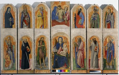 プラハのポリプティック、1448年頃 作： Antonio Vivarini