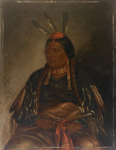 Che-tan-ce-ta Yellow Hawk, ca. 1887. 作： Antonio Zeno Shindler