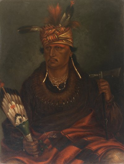 Chetan-woa-kutoa-mang The Hawk Who Hunts Walking, ca. 1887年。 作： Antonio Zeno Shindler