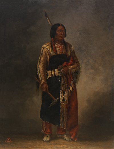 Mak-phe-ah-luta Red Cloud、カリフォルニア州。 1887年。 作： Antonio Zeno Shindler