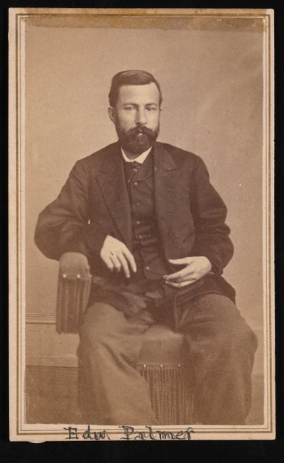 エドワード パーマーの肖像 1829 ～ 1911 年、1868 ～ 1869 年。 作： Antonio Zeno Shindler