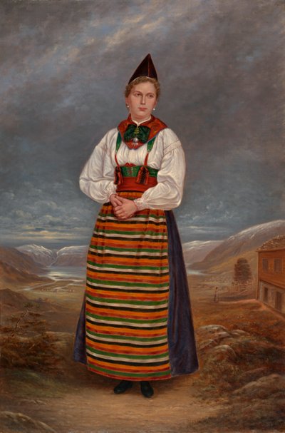 スウェーデンの女性、カリフォルニア州。 1893年。 作： Antonio Zeno Shindler