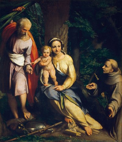残りのエジプトへの飛行 作： Antonio da Correggio