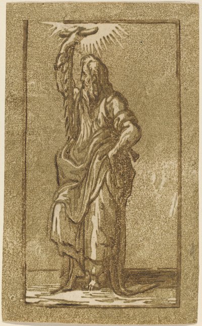 セントサイモン 作： Antonio da Trento after Parmigianino